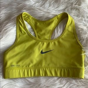 Yellow Dri-Fit Nike Sportsbra
